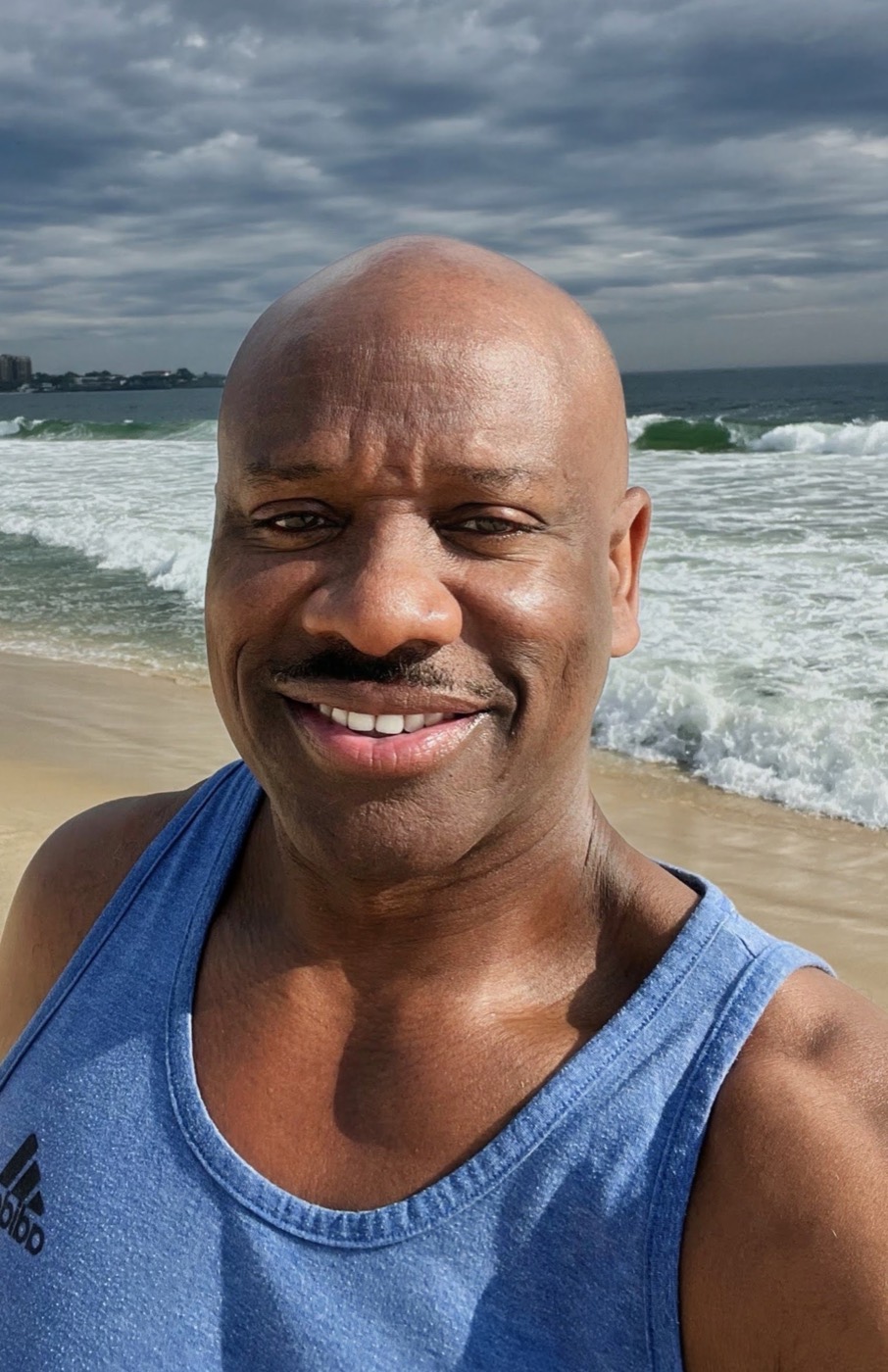 Mr. Tycoon on the beach